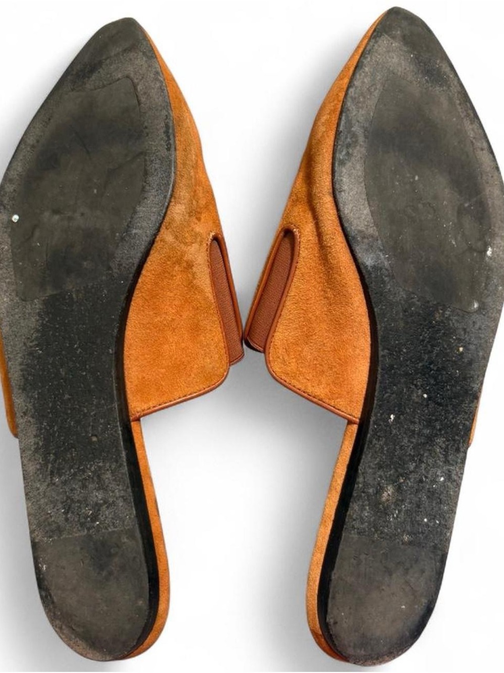 Jenni Kayne Tan Suede Pointed Backless Mules - Picture 8 of 8